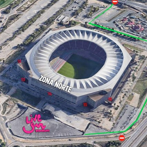 Estadio de la Cartuja. Live Sur Stadium